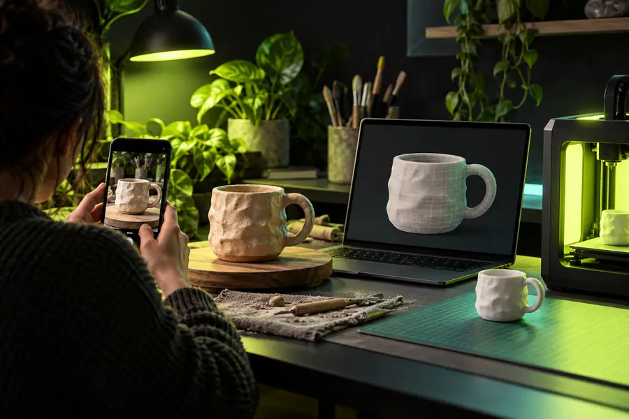Ein generiertes 3D-Modell auf Basis einer Bildreferenz